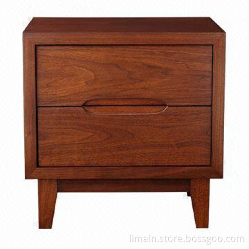 Walnut Ellipse Nightstand